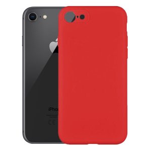 Husa protectie, interior de catifea, compatibila cu Apple iPhone 7 / 8, FONIX BloomShield, silicon, margini ridicate, slim, Rosu