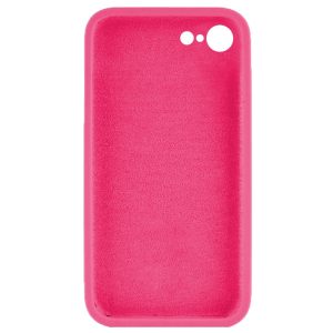 Husa protectie, interior de catifea, compatibila cu Apple iPhone 7 / 8, FONIX BloomShield, silicon, margini ridicate, slim, Roz neon2