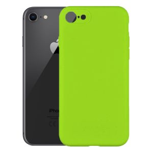 Husa protectie, interior de catifea, compatibila cu Apple iPhone 7 / 8, FONIX BloomShield, silicon, margini ridicate, slim, Verde neon