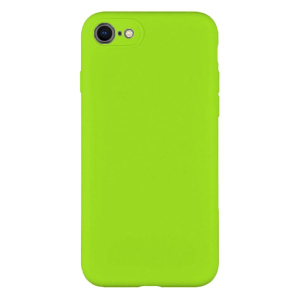 Husa protectie, interior de catifea, compatibila cu Apple iPhone 7 / 8, FONIX BloomShield, silicon, margini ridicate, slim, Verde neon4