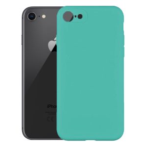 Husa protectie, interior de catifea, compatibila cu Apple iPhone 7 / 8, FONIX BloomShield, silicon, margini ridicate, slim, Turcoaz