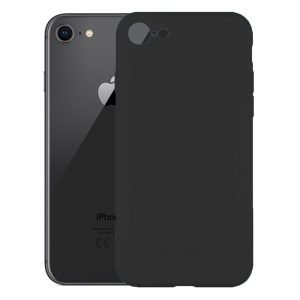 Husa protectie, interior de catifea, compatibila cu Apple iPhone SE 2 (2020), FONIX BloomShield, silicon, margini ridicate, slim, Negru