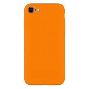 Husa protectie, interior de catifea, compatibila cu Apple iPhone SE 2 (2020), FONIX BloomShield, silicon, margini ridicate, slim, Portocaliu neon4