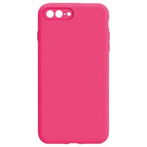 Husa protectie, interior de catifea, compatibila cu Apple iPhone 7 Plus / 8 Plus, FONIX BloomShield, silicon, margini ridicate, slim, Roz neon3