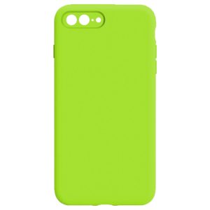 Husa protectie, interior de catifea, compatibila cu Apple iPhone 7 Plus / 8 Plus, FONIX BloomShield, silicon, margini ridicate, slim, Verde neon3