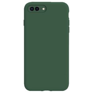 Husa protectie, interior de catifea, compatibila cu Apple iPhone 7 Plus / 8 Plus, FONIX BloomShield, silicon, margini ridicate, slim, Verde inchis