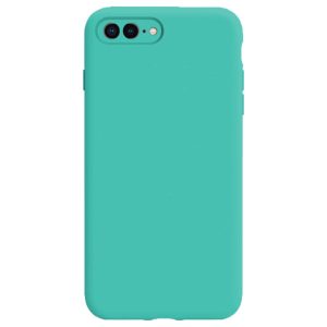 Husa protectie, interior de catifea, compatibila cu Apple iPhone 7 Plus / 8 Plus, FONIX BloomShield, silicon, margini ridicate, slim, Turcoaz