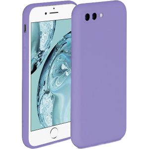 Husa protectie, interior de catifea, compatibila cu Apple iPhone 7 Plus / 8 Plus, FONIX BloomShield, silicon, margini ridicate, slim, Mov