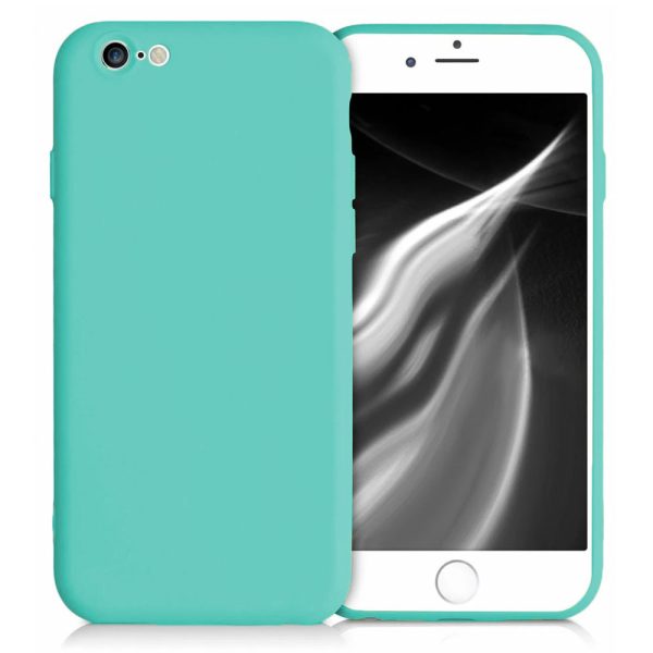 Husa protectie, interior de catifea, compatibila cu Apple iPhone 6 / 6S, FONIX BloomShield, silicon, margini ridicate, slim, Turcoaz