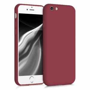 Husa protectie, interior de catifea, compatibila cu Apple iPhone 6 / 6S, FONIX BloomShield, silicon, margini ridicate, slim, Visiniu