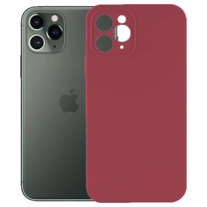 Husa protectie, interior de catifea, compatibila cu Apple iPhone 11 Pro, FONIX BloomShield, silicon, margini ridicate, slim, Visiniu