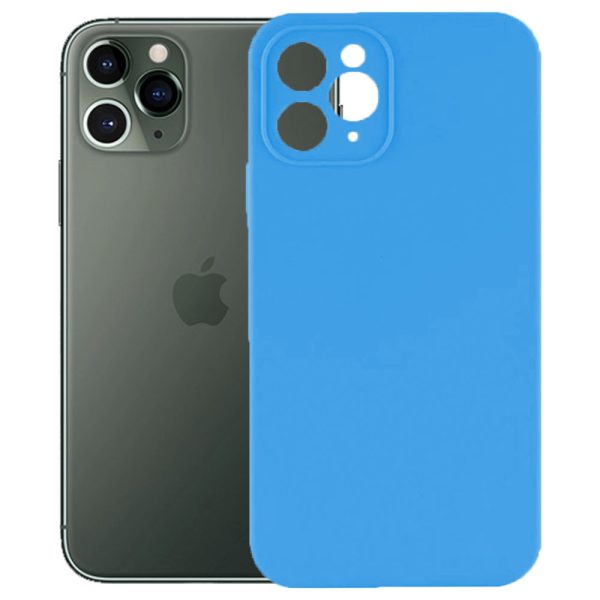 Husa protectie, interior de catifea, compatibila cu Apple iPhone 11 Pro, FONIX BloomShield, silicon, margini ridicate, slim, Albastru