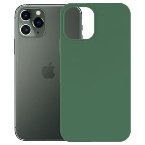 Husa protectie, interior de catifea, compatibila cu Apple iPhone 11 Pro, FONIX BloomShield, silicon, margini ridicate, slim, Verde inchis