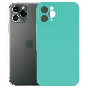 Husa protectie, interior de catifea, compatibila cu Apple iPhone 11 Pro, FONIX BloomShield, silicon, margini ridicate, slim, Turcoaz