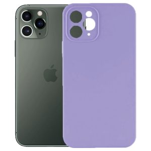 Husa protectie, interior de catifea, compatibila cu Apple iPhone 11 Pro, FONIX BloomShield, silicon, margini ridicate, slim, Mov