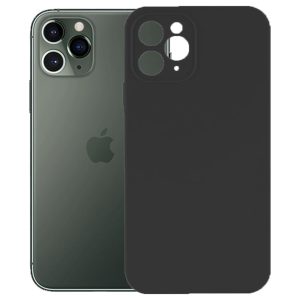 Husa protectie, interior de catifea, compatibila cu Apple iPhone 11 Pro Max, FONIX BloomShield, silicon, margini ridicate, slim, Negru