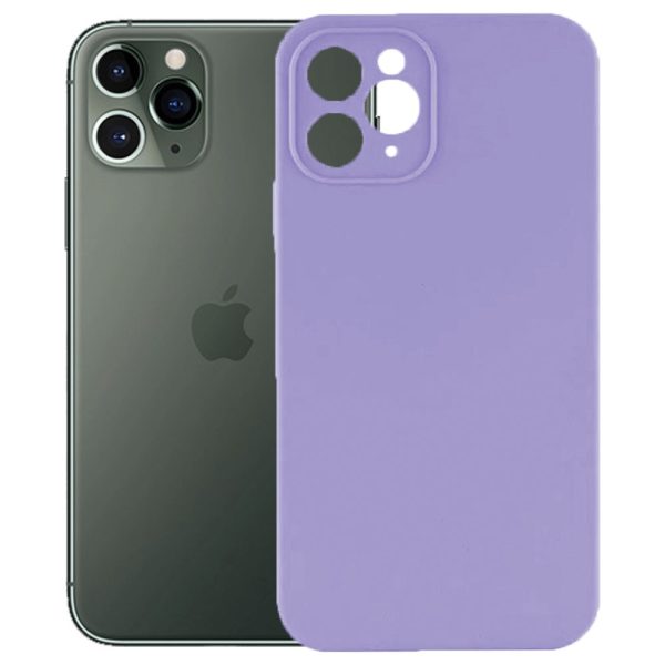 Husa protectie, interior de catifea, compatibila cu Apple iPhone 11 Pro Max, FONIX BloomShield, silicon, margini ridicate, slim, Mov