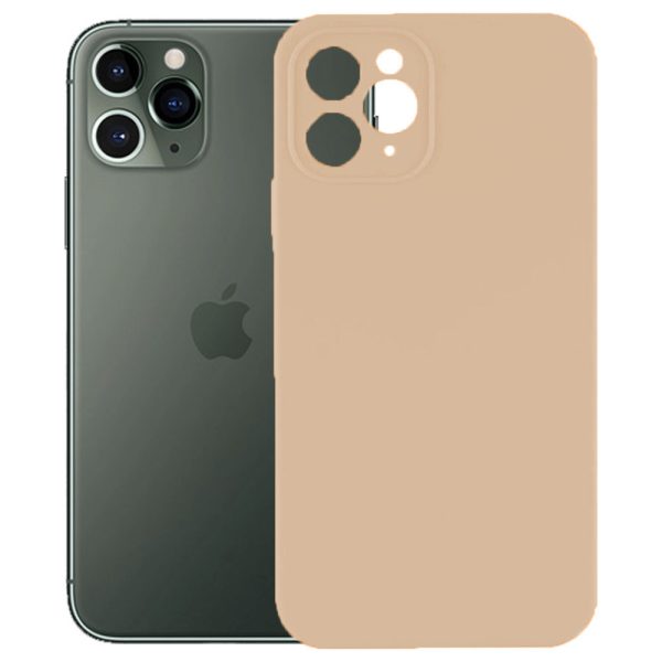 Husa protectie, interior de catifea, compatibila cu Apple iPhone 11 Pro Max, FONIX BloomShield, silicon, margini ridicate, slim, Crem