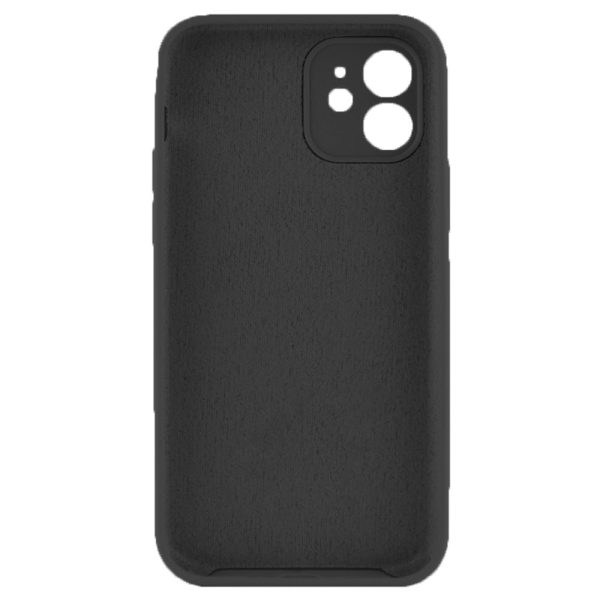 Husa protectie, interior de catifea, compatibila cu Apple iPhone 12, FONIX BloomShield, silicon, margini ridicate, slim, Negru2