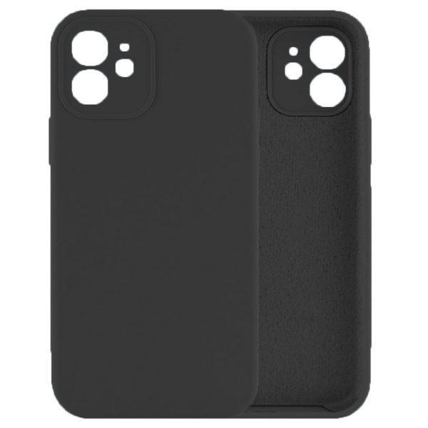 Husa protectie, interior de catifea, compatibila cu Apple iPhone 12, FONIX BloomShield, silicon, margini ridicate, slim, Negru4