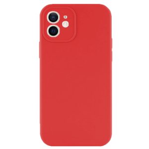 Husa protectie, interior de catifea, compatibila cu Apple iPhone 12, FONIX BloomShield, silicon, margini ridicate, slim, Rosu5