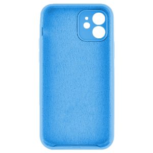 Husa protectie, interior de catifea, compatibila cu Apple iPhone 12, FONIX BloomShield, silicon, margini ridicate, slim, Albastru2