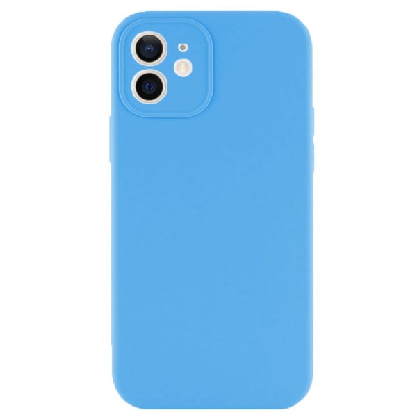 Husa protectie, interior de catifea, compatibila cu Apple iPhone 12, FONIX BloomShield, silicon, margini ridicate, slim, Albastru5