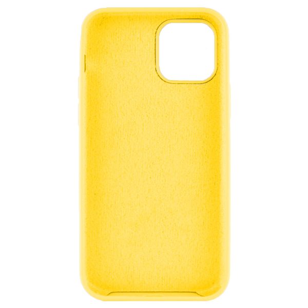 Husa protectie, interior de catifea, compatibila cu Apple iPhone 12, FONIX BloomShield, silicon, margini ridicate, slim, Galben2