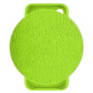 Husa protectie, interior de catifea, compatibila cu Apple iPhone 12, FONIX BloomShield, silicon, margini ridicate, slim, Verde neon