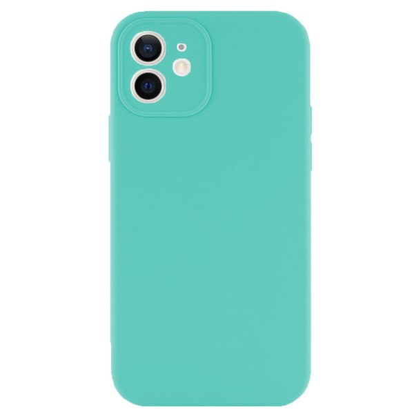 Husa protectie, interior de catifea, compatibila cu Apple iPhone 12, FONIX BloomShield, silicon, margini ridicate, slim, Turcoaz5