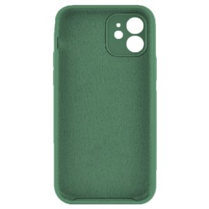 Husa protectie, interior de catifea, compatibila cu Apple iPhone 12, FONIX BloomShield, silicon, margini ridicate, slim, Verde inchis2