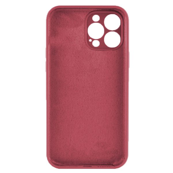 Husa protectie, interior de catifea, compatibila cu Apple iPhone 12 Pro, FONIX BloomShield, silicon, margini ridicate, slim, Visiniu2