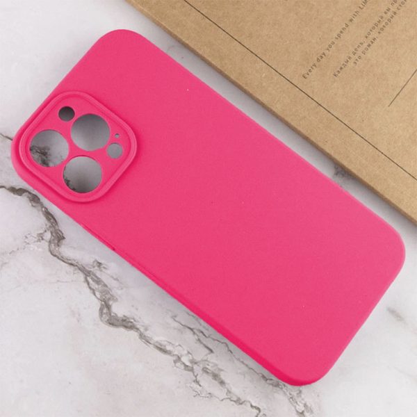 Husa protectie, interior de catifea, compatibila cu Apple iPhone 12 Pro, FONIX BloomShield, silicon, margini ridicate, slim, Roz neon