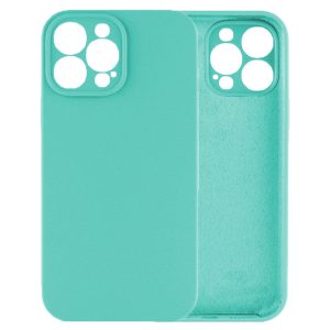 Husa protectie, interior de catifea, compatibila cu Apple iPhone 12 Pro, FONIX BloomShield, silicon, margini ridicate, slim, Turcoaz5