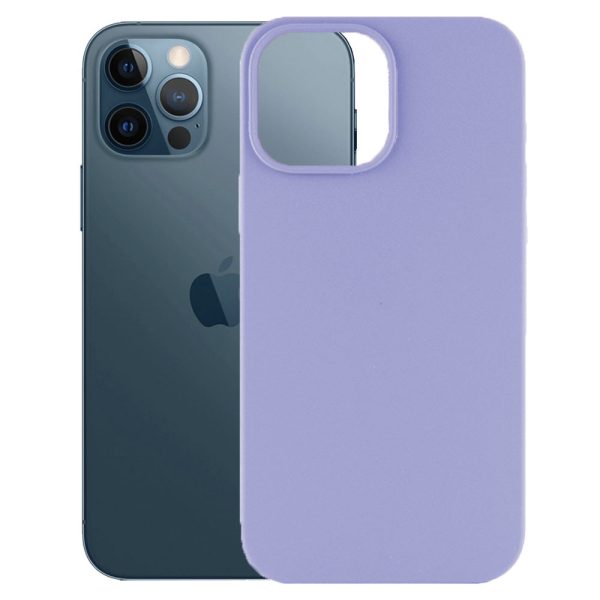 Husa protectie, interior de catifea, compatibila cu Apple iPhone 12 Pro, FONIX BloomShield, silicon, margini ridicate, slim, Lila