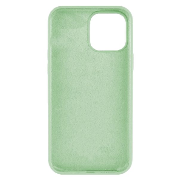 Husa protectie, interior de catifea, compatibila cu Apple iPhone 12 Pro Max, FONIX BloomShield, silicon, margini ridicate, slim, Verde deschis2