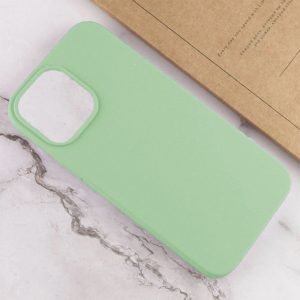 Husa protectie, interior de catifea, compatibila cu Apple iPhone 12 Pro Max, FONIX BloomShield, silicon, margini ridicate, slim, Verde deschis