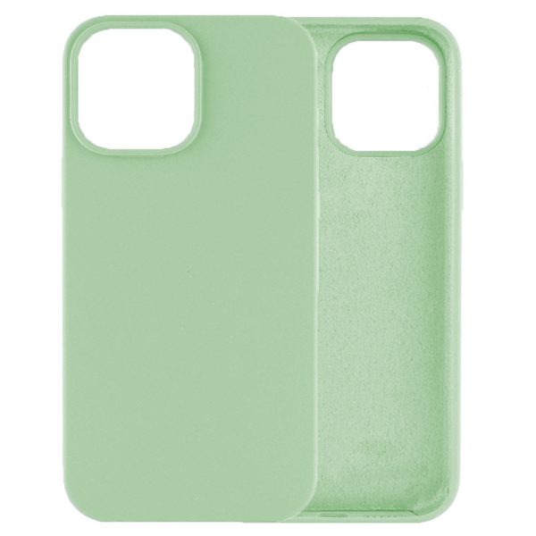 Husa protectie, interior de catifea, compatibila cu Apple iPhone 12 Pro Max, FONIX BloomShield, silicon, margini ridicate, slim, Verde deschis5