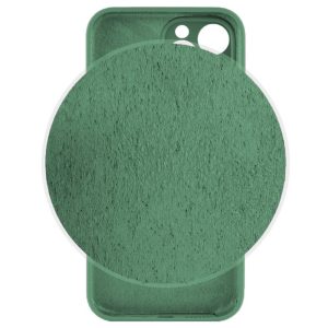 Husa protectie, interior de catifea, compatibila cu Apple iPhone 12 Pro Max, FONIX BloomShield, silicon, margini ridicate, slim, Verde inchis4