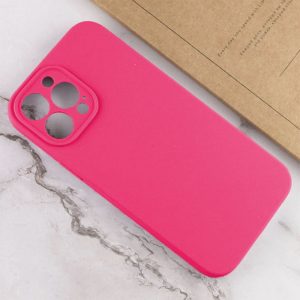 Husa protectie, interior de catifea, compatibila cu Apple iPhone 12 Pro Max, FONIX BloomShield, silicon, margini ridicate, slim, Roz neon