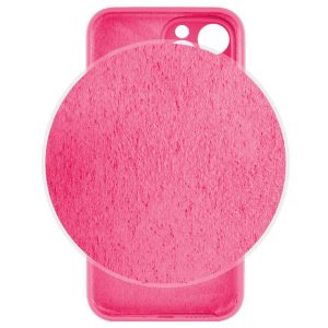 Husa protectie, interior de catifea, compatibila cu Apple iPhone 12 Pro Max, FONIX BloomShield, silicon, margini ridicate, slim, Roz neon4