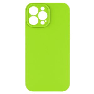 Husa protectie, interior de catifea, compatibila cu Apple iPhone 12 Pro Max, FONIX BloomShield, silicon, margini ridicate, slim, Verde neon3