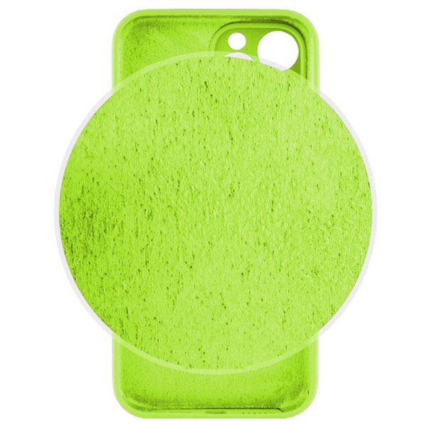 Husa protectie, interior de catifea, compatibila cu Apple iPhone 12 Pro Max, FONIX BloomShield, silicon, margini ridicate, slim, Verde neon4