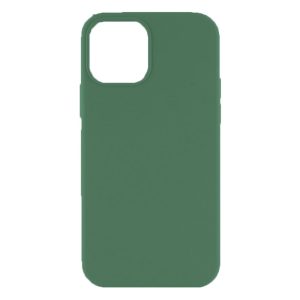 Husa protectie, interior de catifea, compatibila cu Apple iPhone 12 Mini, FONIX BloomShield, silicon, margini ridicate, slim, Verde inchis3