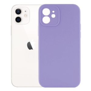 Husa protectie, interior de catifea, compatibila cu Apple iPhone 12 Mini, FONIX BloomShield, silicon, margini ridicate, slim, Mov