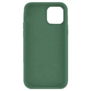 Husa protectie, interior de catifea, compatibila cu Apple iPhone 12 / 12 Pro, FONIX BloomShield, silicon, margini ridicate, slim, Verde inchis2