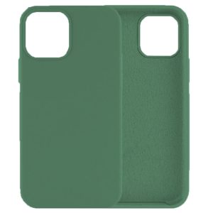 Husa protectie, interior de catifea, compatibila cu Apple iPhone 12 / 12 Pro, FONIX BloomShield, silicon, margini ridicate, slim, Verde inchis4