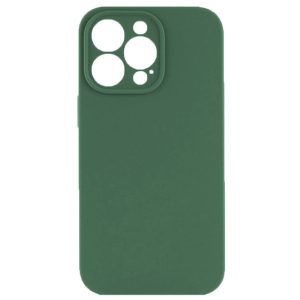 Husa protectie, interior de catifea, compatibila cu Apple iPhone 13 Pro, FONIX BloomShield, silicon, margini ridicate, slim, Verde inchis3