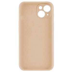 Husa protectie, interior de catifea, compatibila cu Apple iPhone 13, FONIX BloomShield, silicon, margini ridicate, slim, Crem2