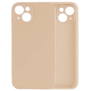 Husa protectie, interior de catifea, compatibila cu Apple iPhone 13, FONIX BloomShield, silicon, margini ridicate, slim, Crem4